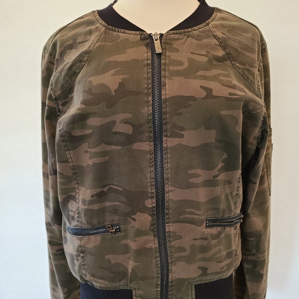 Sanctuary Camo Bomber Jacket